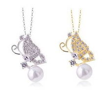 蝶光溢彩 蝴蝶翩翩珍珠链，甜美可爱的别致时尚